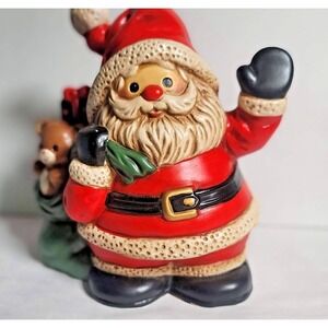 Vintage‎ Enesco Santa Claus Is Coming To Town Musical Figurine Taiwan Christmas